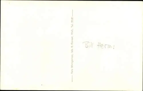 Ak Schauspieler Bill Herms, Portrait, Autogramm