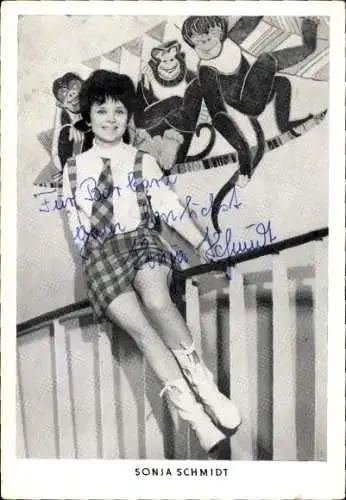 Ak Schauspielerin Sonja Schmidt, Portrait, Autogramm