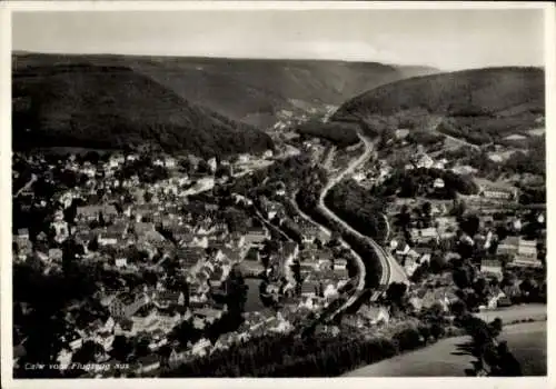 Ak Calw im Schwarzwald, Fliegeraufnahme