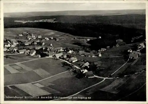 Ak Besenfeld Seewald im Schwarzwald, Fliegeraufnahme