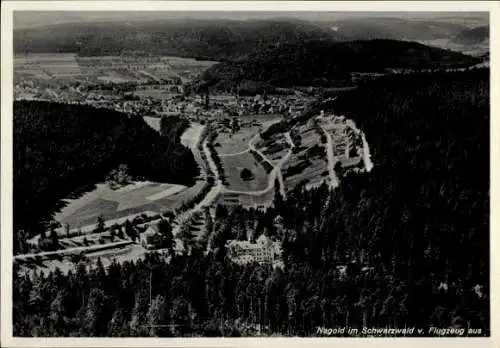 Ak Nagold im Schwarzwald, Fliegeraufnahme