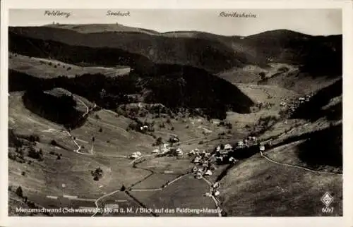 Ak Menzenschwand St. Blasien im Schwarzwald, Fliegeraufnahme, Feldberg-Massiv, Seebuck