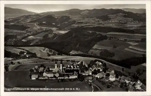 Ak Sankt Märgen im Schwarzwald, Fliegeraufnahme