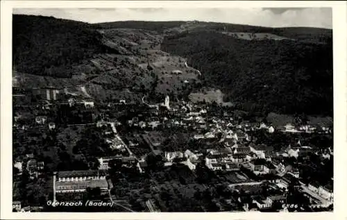 Ak Grenzach Wyhlen am Rhein, Fliegeraufnahme