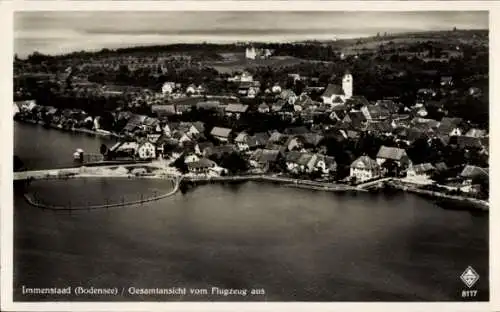 Ak Immenstaad am Bodensee, Fliegeraufnahme