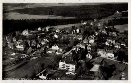 Ak Königsfeld im Schwarzwald Baden, Fliegeraufnahme