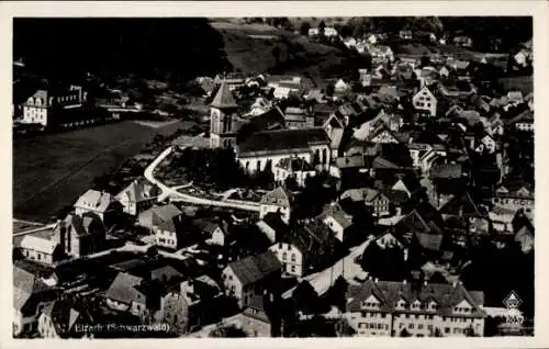 Ak Elzach im Schwarzwald, Fliegeraufnahme