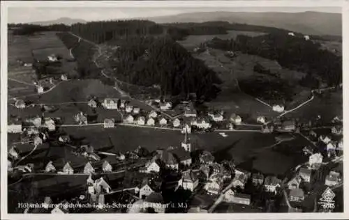 Ak Schonach im Schwarzwald, Fliegeraufnahme