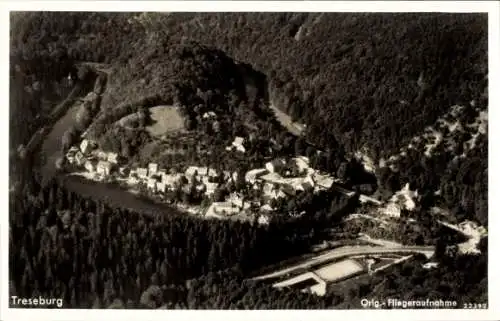 Ak Treseburg Thale im Harz, Fliegeraufnahme