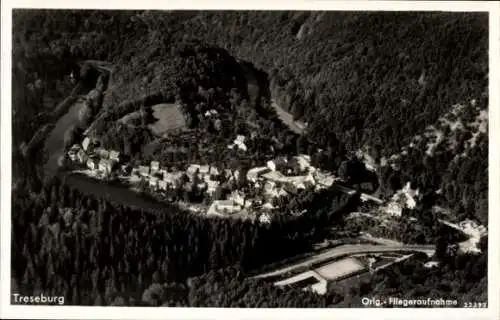 Ak Treseburg Thale im Harz, Fliegeraufnahme