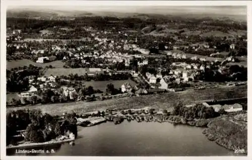 Ak Reutin Lindau am Bodensee Schwaben, Fliegeraufnahme