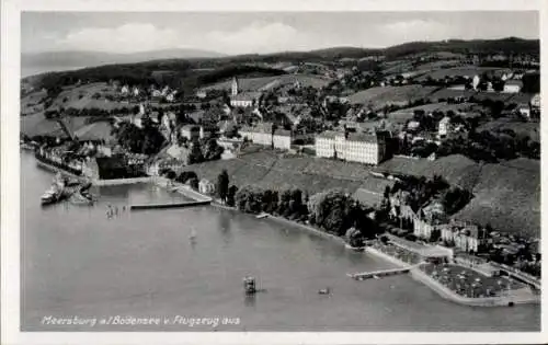 Ak Meersburg am Bodensee, Fliegeraufnahme