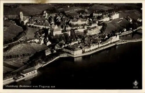 Ak Meersburg am Bodensee, Fliegeraufnahme