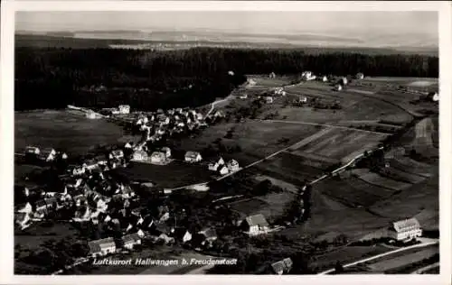 Ak Hallwangen Dornstetten im Schwarzwald Württemberg, Fliegeraufnahme