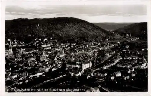 Ak Ettlingen in Baden, Fliegeraufnahme