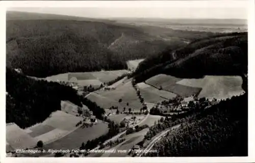 Ak Ehlenbogen Alpirsbach im Schwarzwald, Fliegeraufnahme