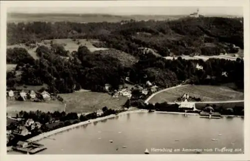 Ak Herrsching am Ammersee, Luftbild