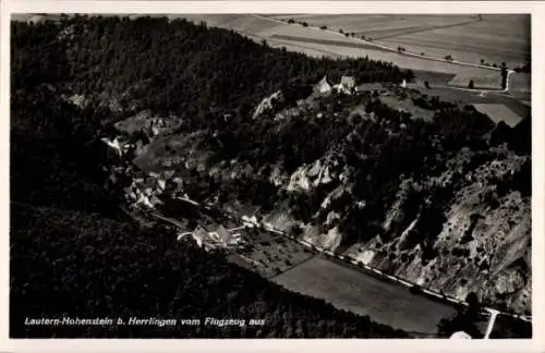 Ak Lautern Blaustein in Württemberg, Fliegeraufnahme