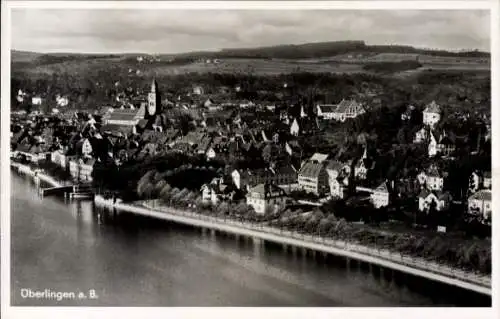 Ak Überlingen am Bodensee, Fliegeraufnahme