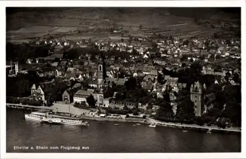 Ak Eltville am Rhein Hessen, Fliegeraufnahme