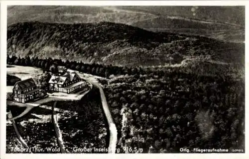 Ak Brotterode in Thüringen, Großer Inselsberg, Fliegeraufnahme