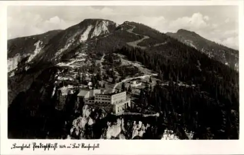 Ak Bad Reichenhall in Oberbayern, Fliegeraufnahme Berghotel Predigtstuhl