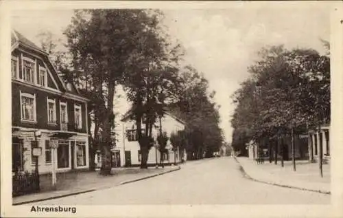 Ak Ahrensburg in Holstein, Straßenpartie