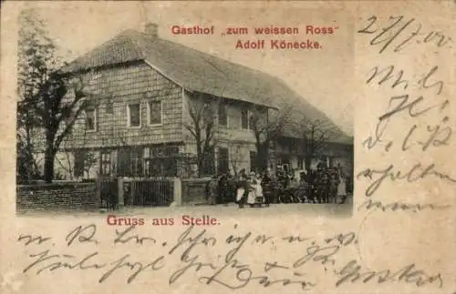 Ak Stelle im Kreis Harburg, Gasthof zum weißen Ross