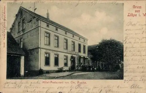 Ak Löhne in Westfalen, Hotel-Restaurant von Chr. Busche