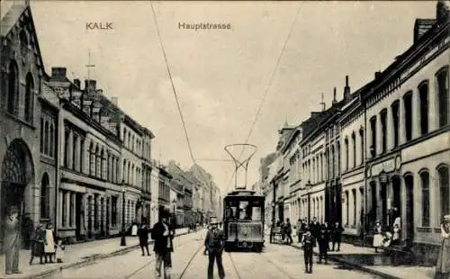 Ak Kalk Köln am Rhein, Hauptstraße, Straßenbahn 308