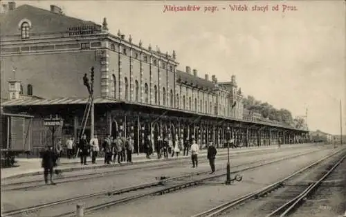 Ak Aleksandrów Kujawski Pommern, Bahnhof, Bahnsteig