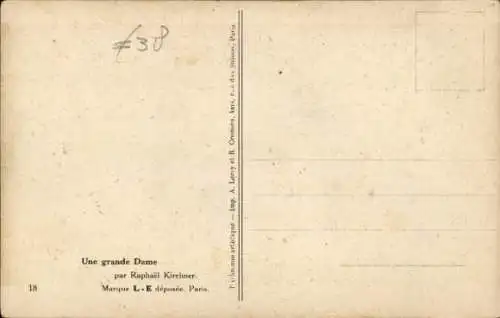 Künstler Ak Kirchner, R., Dame im Unterkleid vor dem Spiegel