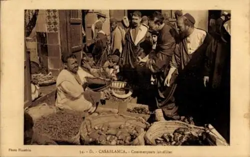 Judaika Ak Casablanca Marokko, israelische Händler