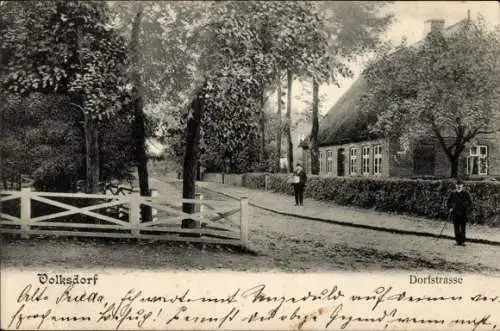 Ak Hamburg Wandsbek Volksdorf, Dorfstraße