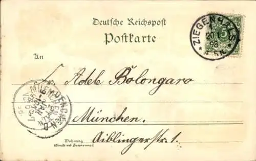 Litho Głuchołazy Zdrój Bad Ziegenhals Schlesien, Wilhelmsbad, Waldteich