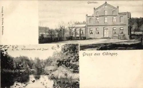 Ak Eldingen in Niedersachsen, Gasthaus, Insel