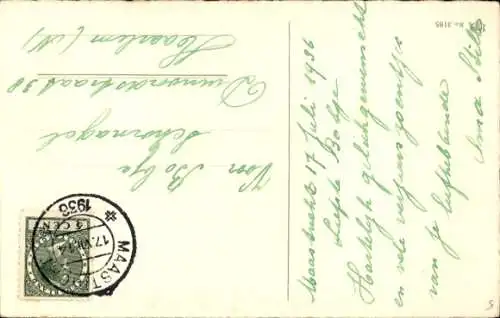 Künstler Ak Ebner, P., Kinder, Fest, Gratulanten, Kuchen, Blumen