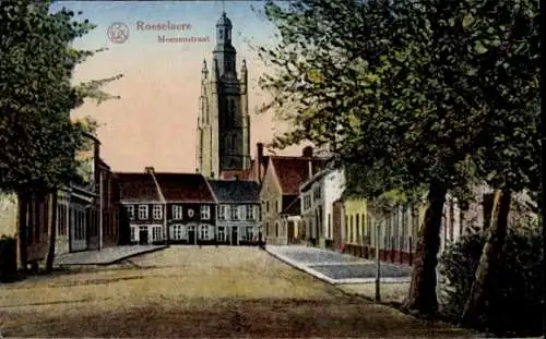 Ak Roeselaere Rousselare Roeselare Westflandern, Meenenstraat