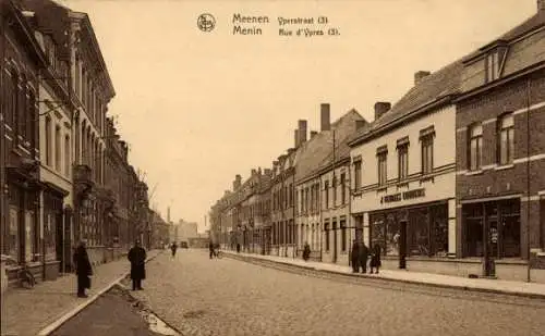 Ak Menen Menen Meenen Lys Westflandern, Rue d’Ypern