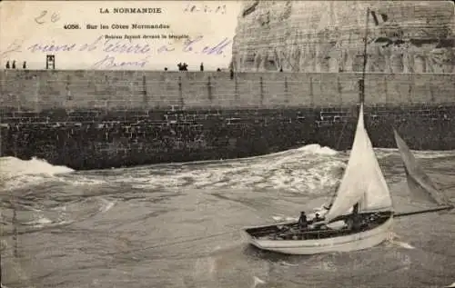 Ak Normandie, Sur les Cotes Normandes, Bateaux