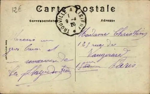 Ak Trouville Calvados, Scene de Plage