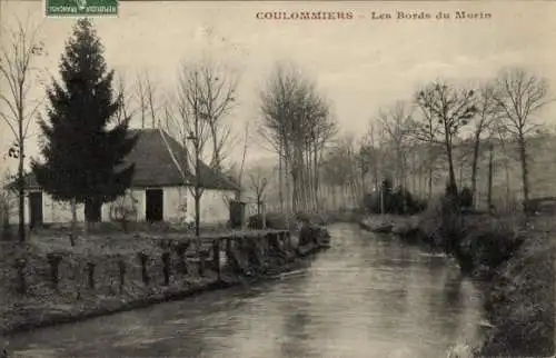 Ak Coulommiers Seine et Marne, Les Bords du Morin