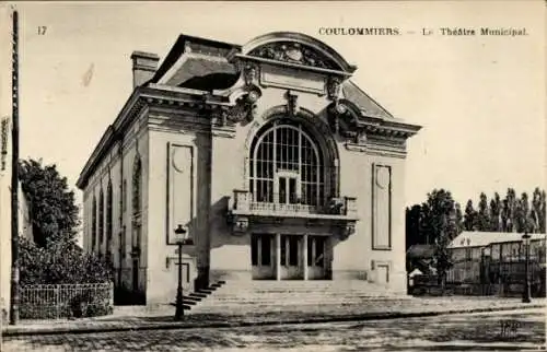 Ak Coulommiers Seine et Marne, Theater