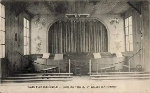 Ak Saint Cyr l'Ecole Yvelines, Festsaal der Aerostation Group