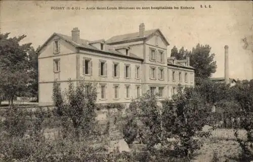 Ak Poissy Yvelines, Saint Louis Asylum Building, in dem Kinder im Krankenhaus untergebracht sind