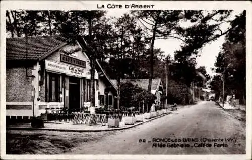 Ak Ronce les Bains Charente Maritime, Allee Gabrielle, Cafe de Paris