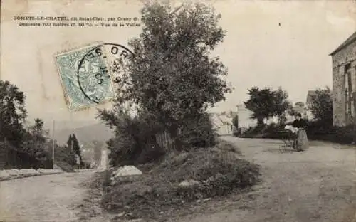 Ak Gometz le Chatel Essonne, Vue de la Vallee