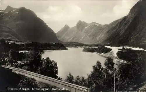 Ak Romsdalen Norwegen, Bispen, Kongen, Dronningen