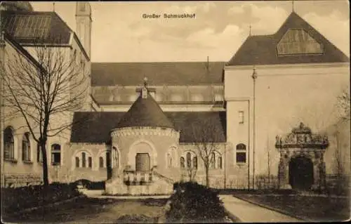 Ak Magdeburg, Kaiser Friedrich Museum, Großer Schmuckhof