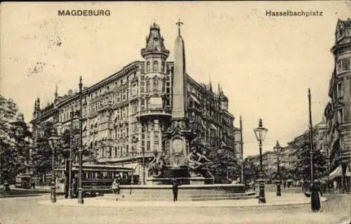 Ak Magdeburg an der Elbe, Hasselbachplatz